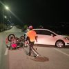 Çorum'da otomobille çarpışan motosikletin sürücüsü yaralandı
