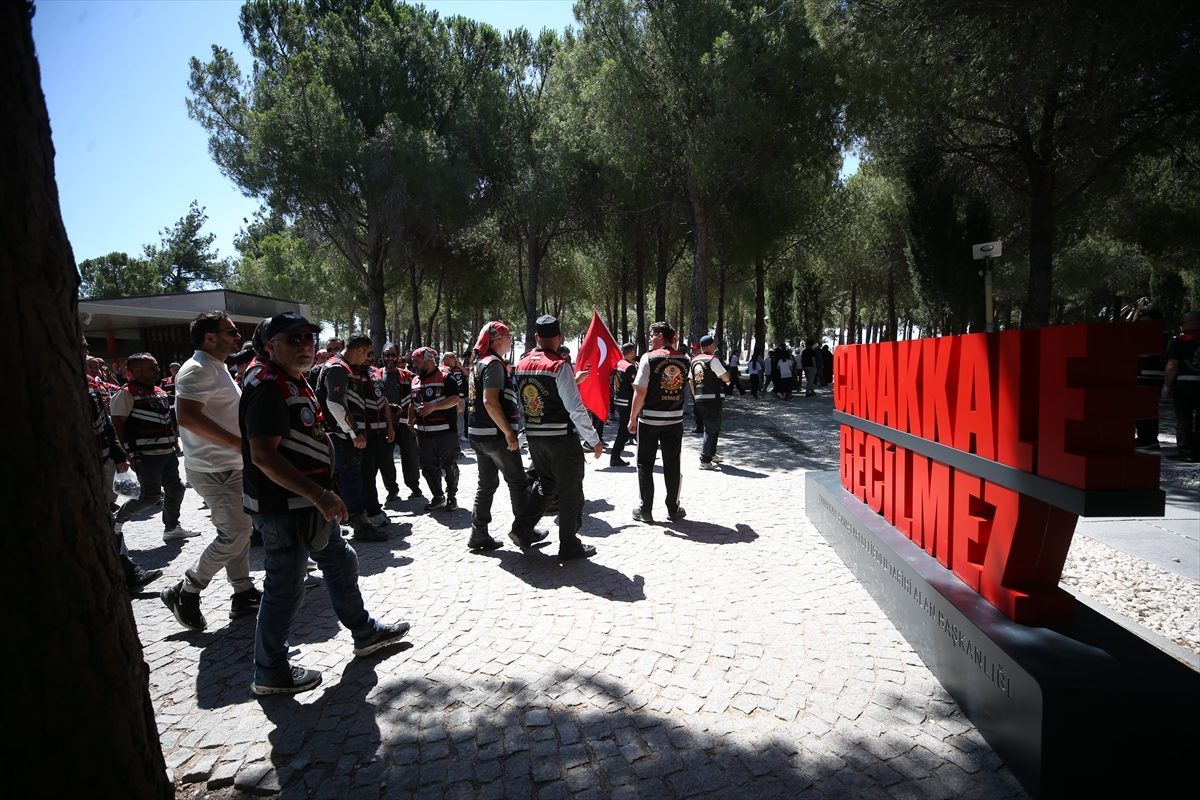 250 motosikletli Çanakkale’de buluştu