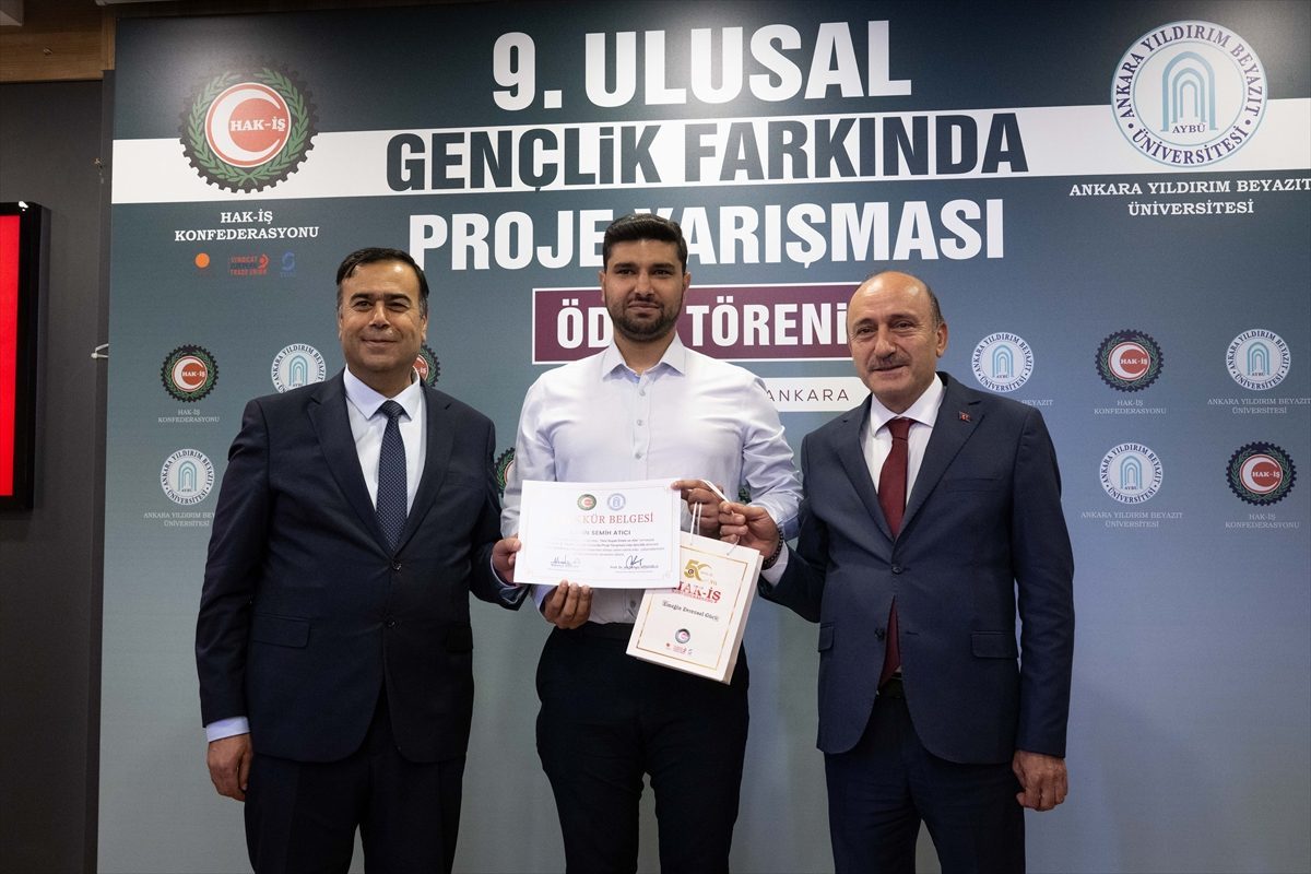 “9. Ulusal Gençlik Farkında Proje Yarışması Ödül Töreni” düzenlendi