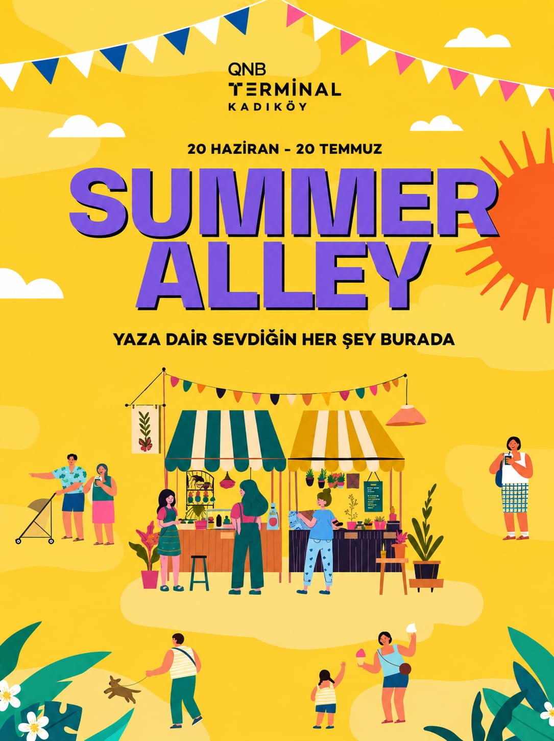 QNB Terminal Kadıköy’de yazın enerjisi Summer Alley ile yaşanacak