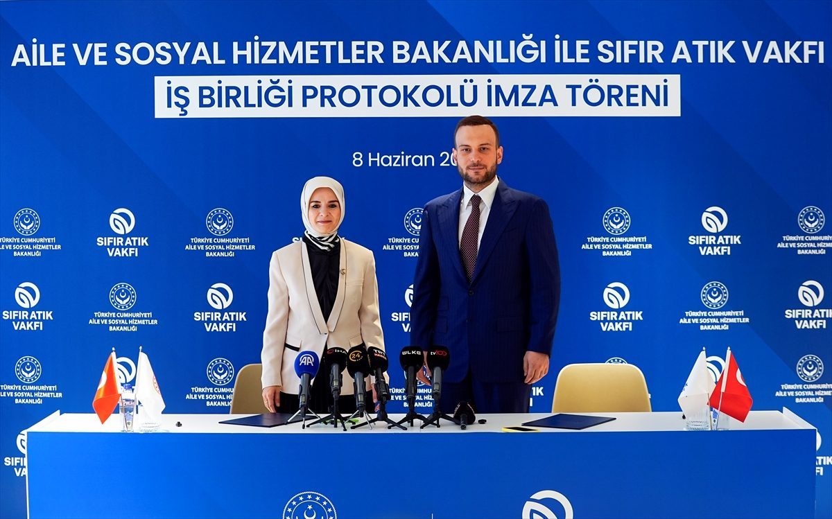Aile ve Sosyal Hizmetler Bakanlığı ile Sıfır Atık Vakfından işbirliği protokolü