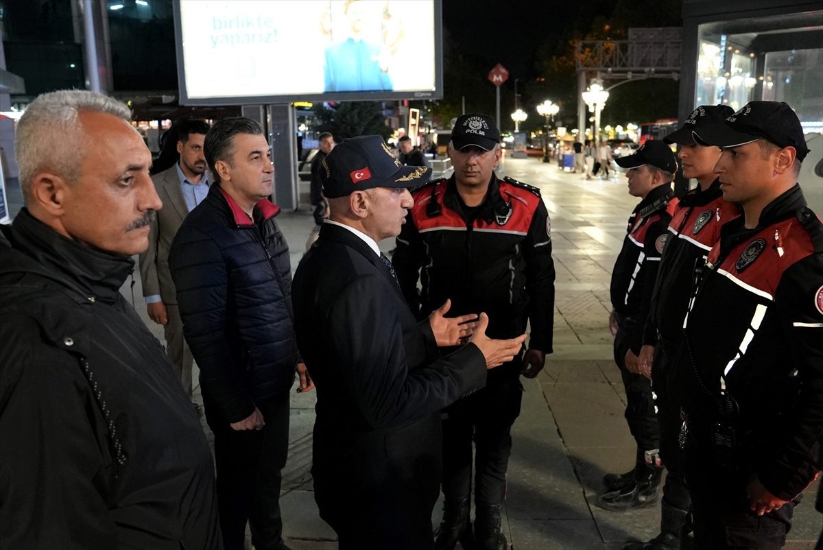 Ankara Emniyet Müdürü Yüksek, kent genelindeki güvenlik tedbirlerini denetledi