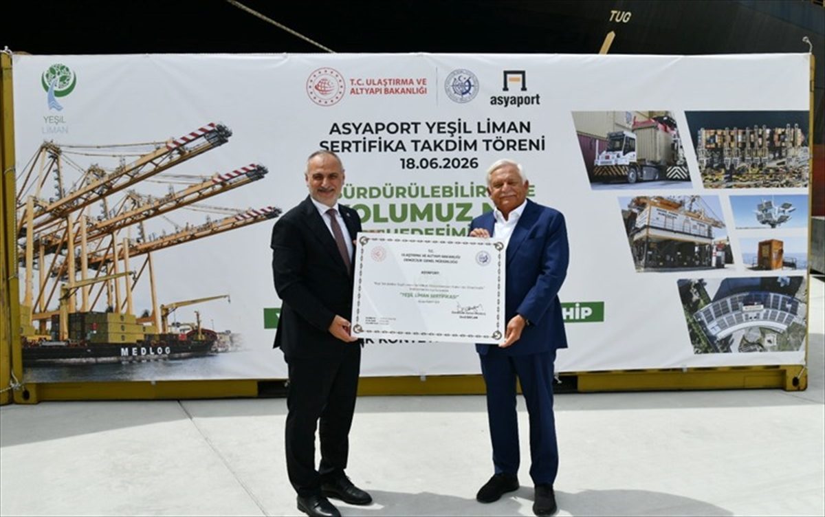 Asyaport, “Yeşil Liman Sertifikası” aldı