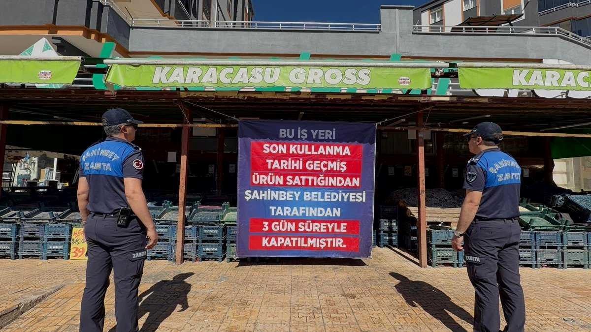 Gaziantep’te son kullanma tarihi geçmiş ürün satan iş yerine kapatma cezası