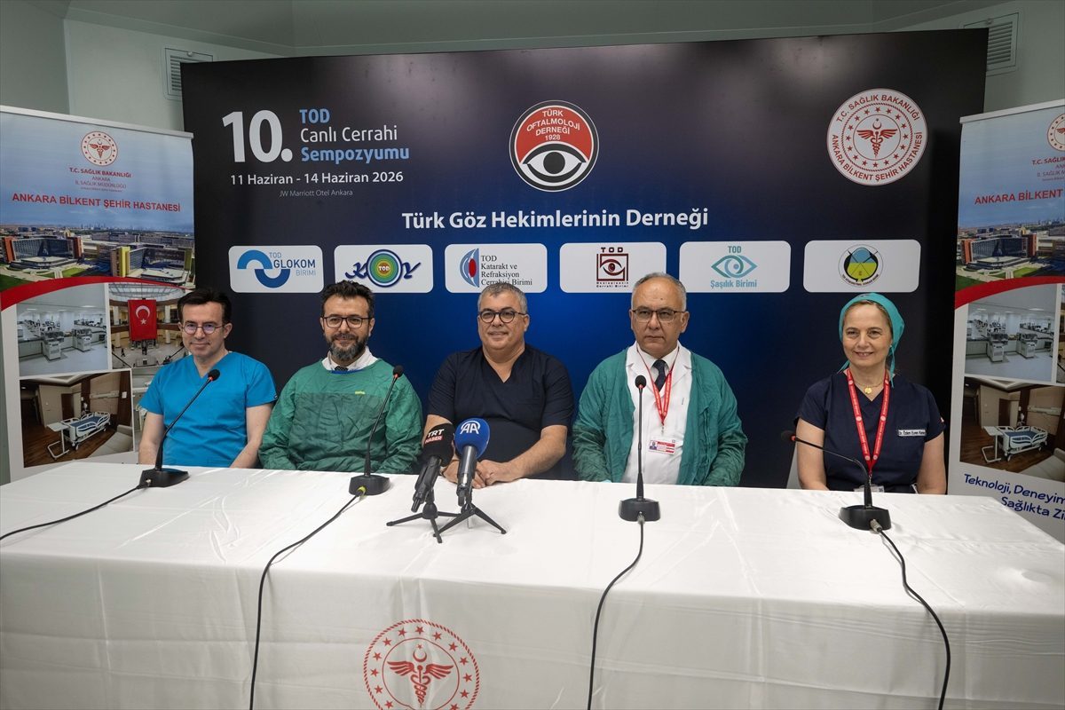 Göz hekimleri, canlı yayında 4 günde 70 ameliyat yapacak