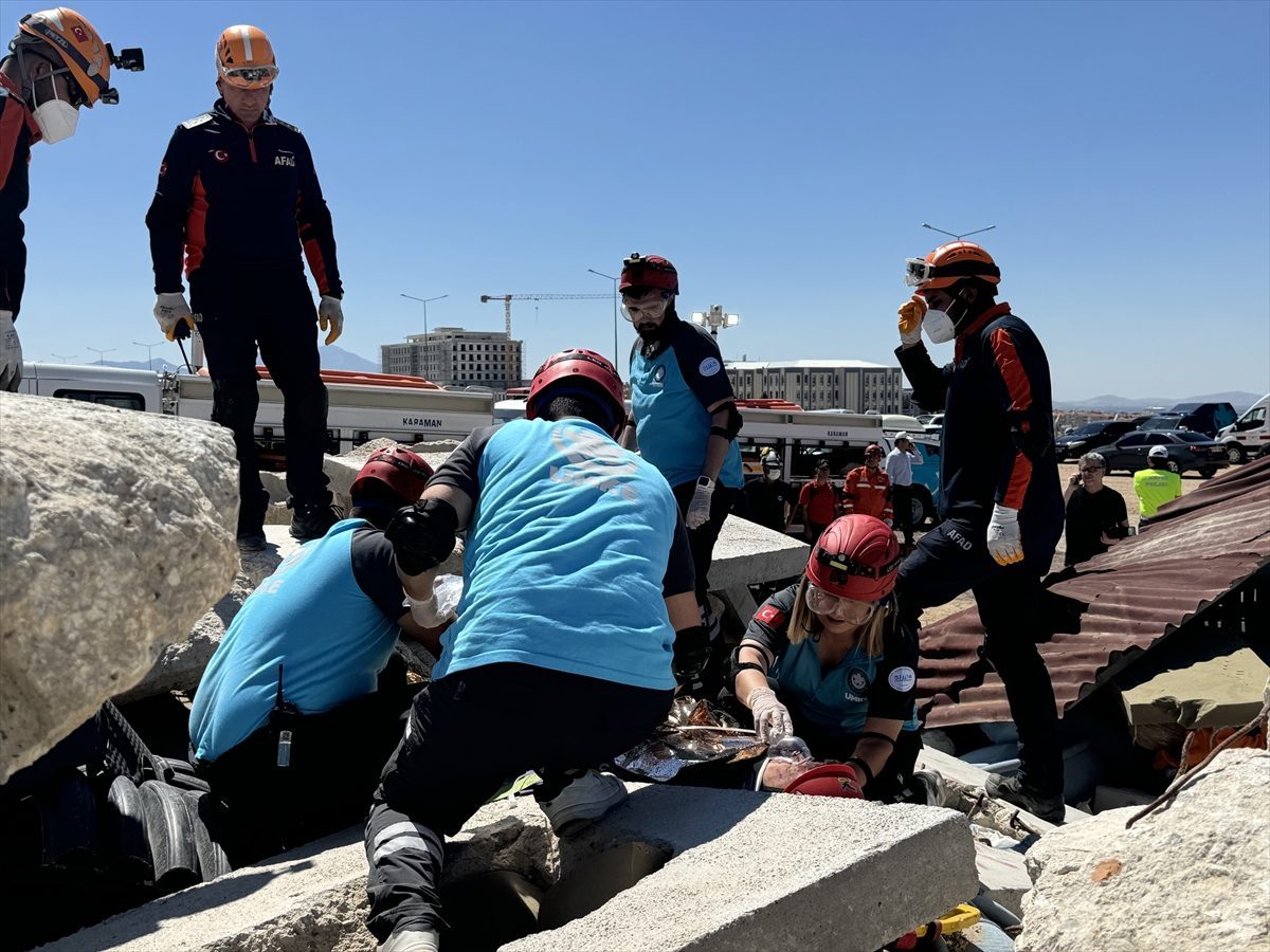 Karaman’da 229 personel ve 71 araçla saha tatbikatı yapıldı