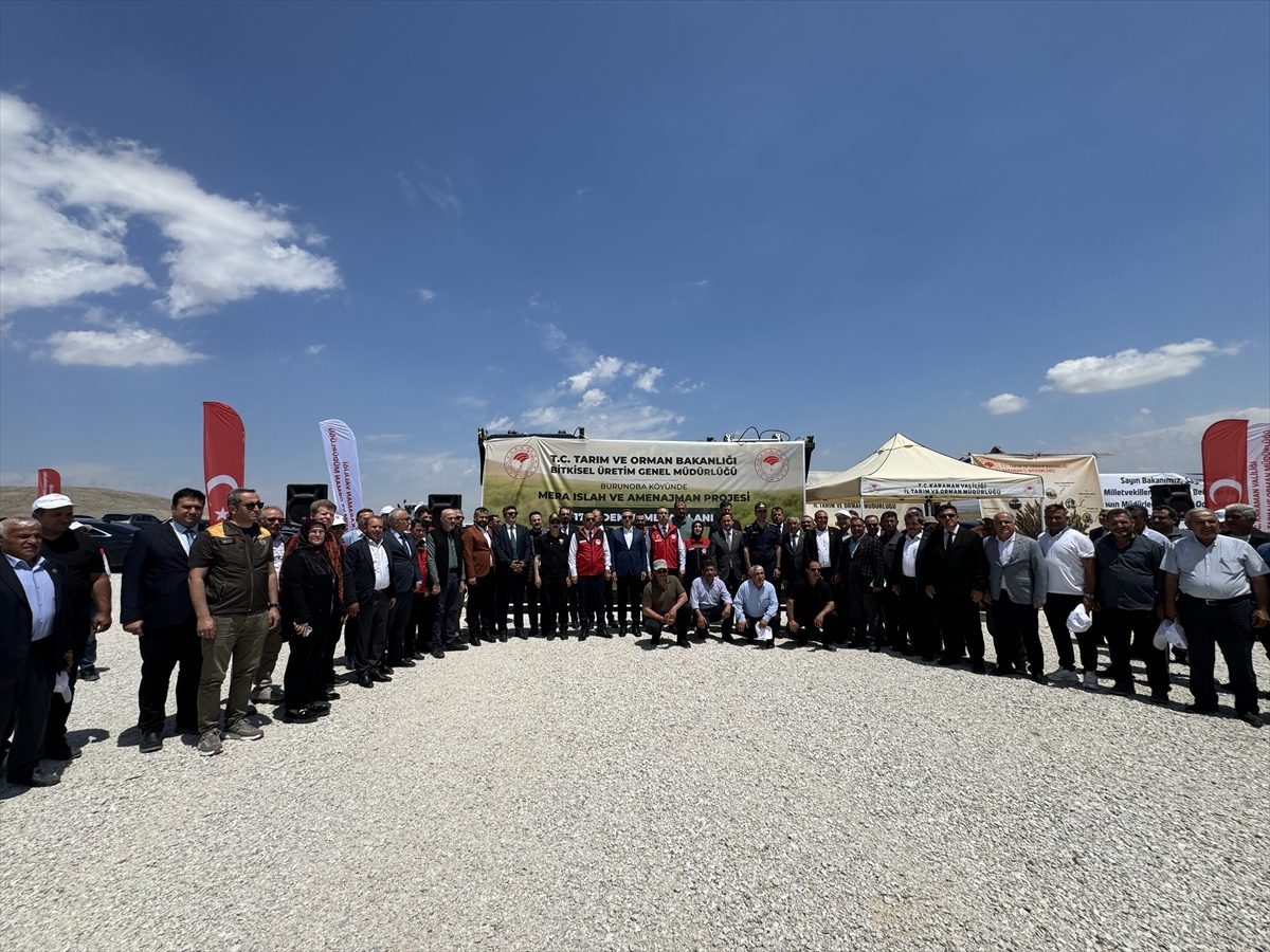 Karaman’da ıslahı yapılan 1730 dekar mera alanı törenle açıldı
