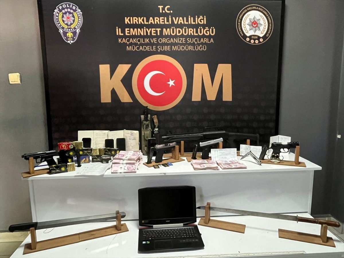 Kırklareli’nde suç örgütü operasyonunda 6 zanlı yakalandı