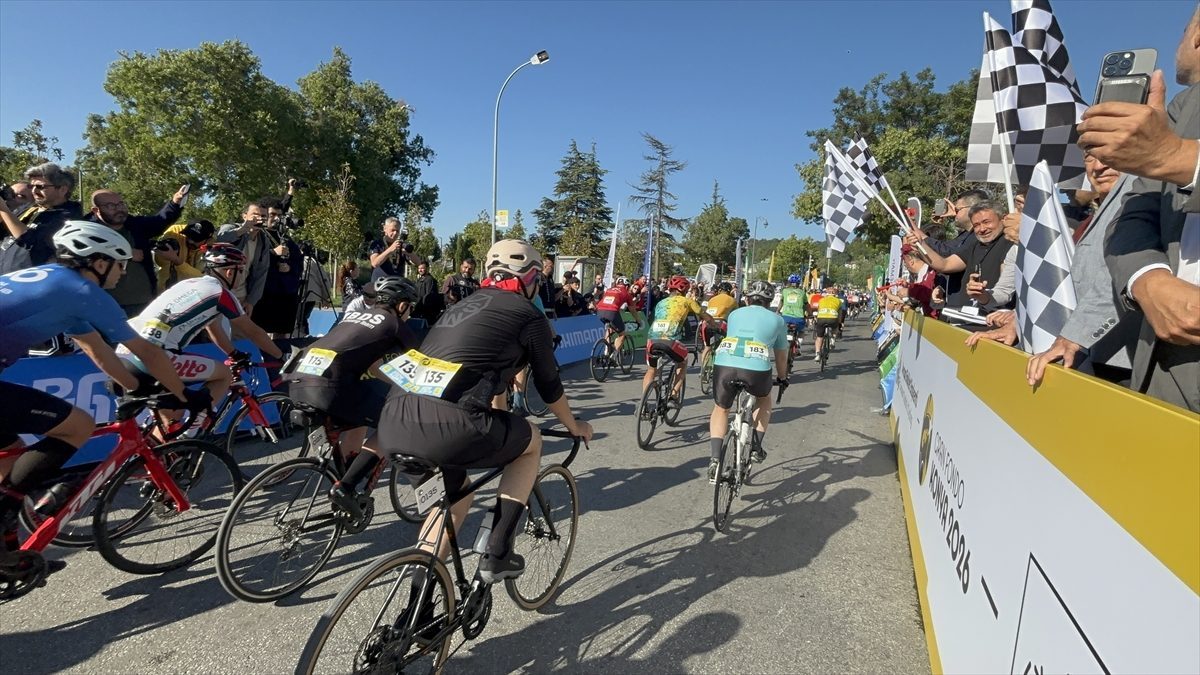 Konya’da Granfondo Yol Bisiklet Yarışı başladı
