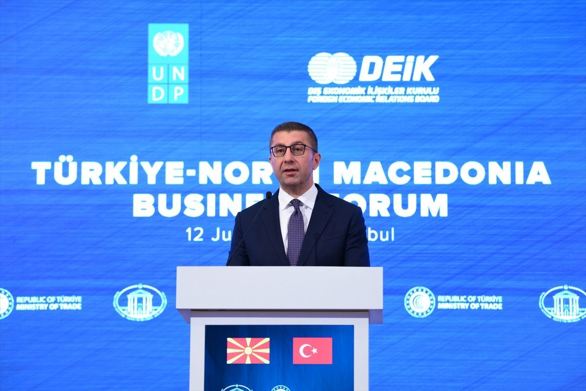 Kuzey Makedonya Başbakanı Mickoski, “Türkiye-Kuzey Makedonya İş Forumu”nda konuştu: