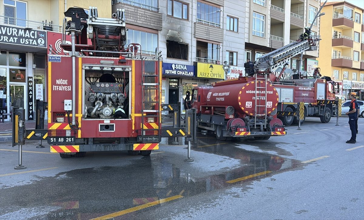 Niğde’de bir evde çıkan yangın hasara neden oldu