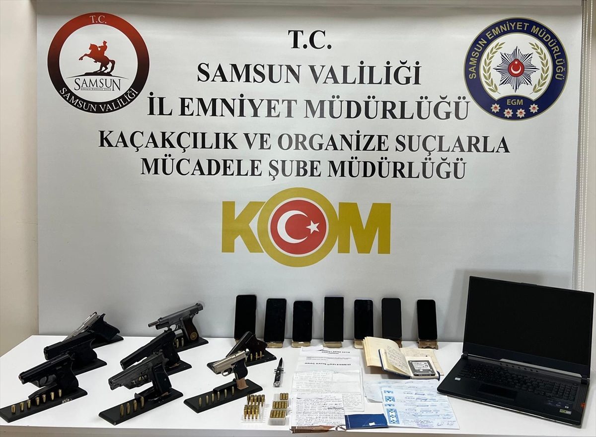 Samsun merkezli yağma, tefecilik ve silah ticareti operasyonunda 19 şüpheli yakalandı