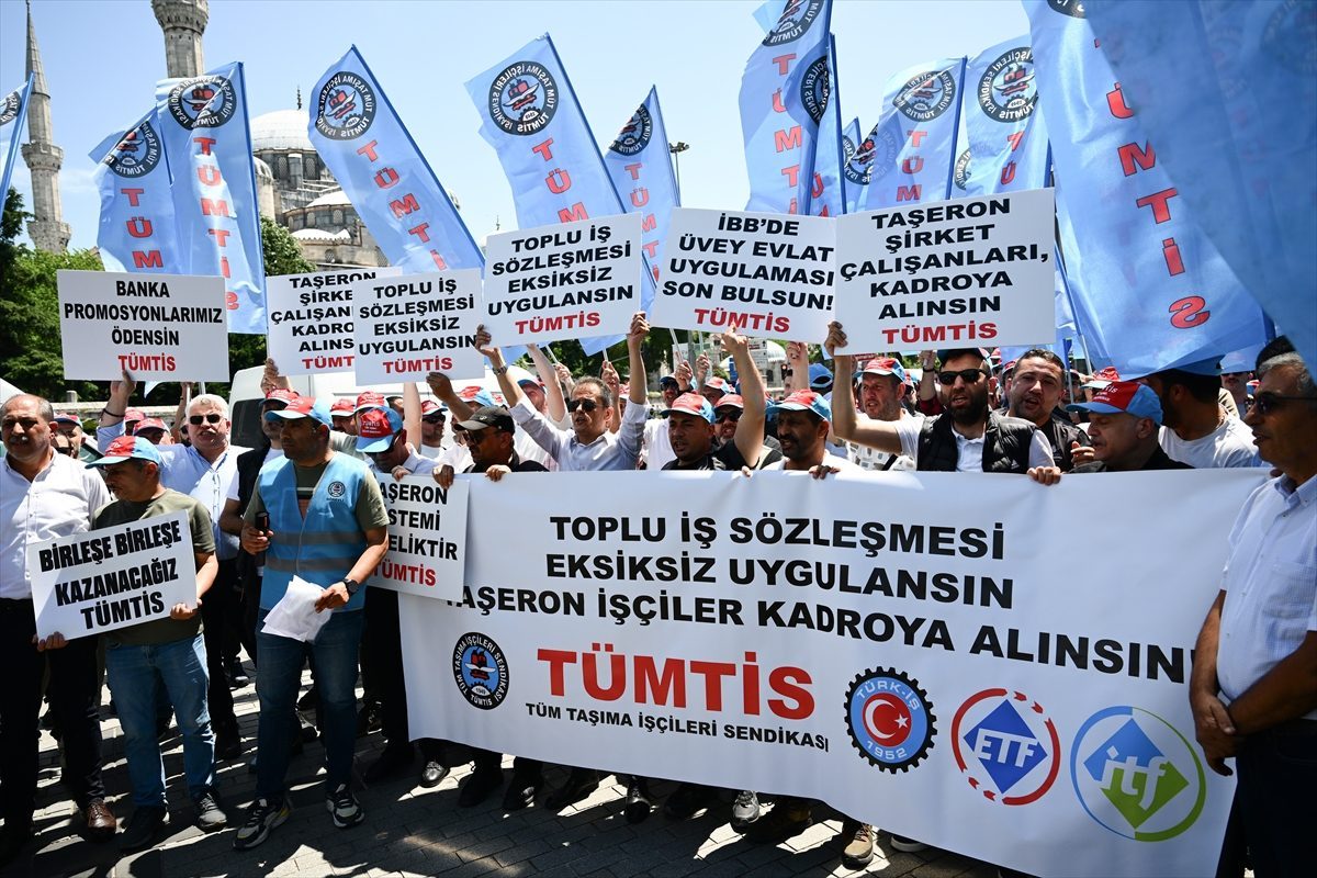 Sendikadan İBB’ye taşeron işçi hakları protestosu