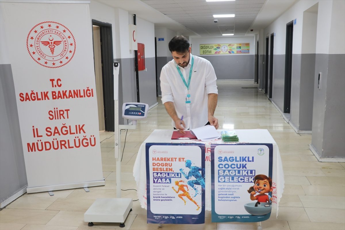 Siirt’te 14 bin 500 öğrenci büyüme ve obezite taramasından geçirildi