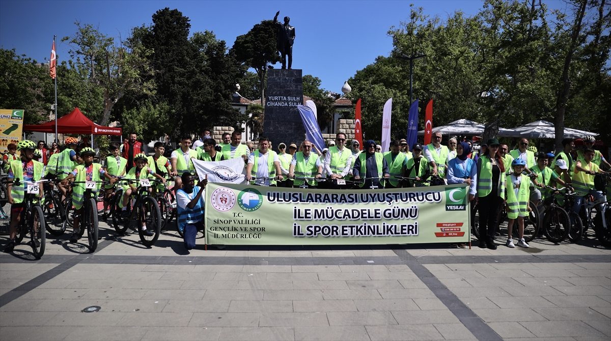 Sinop’ta 13. Geleneksel Yeşilay Bisiklet Turu düzenlendi