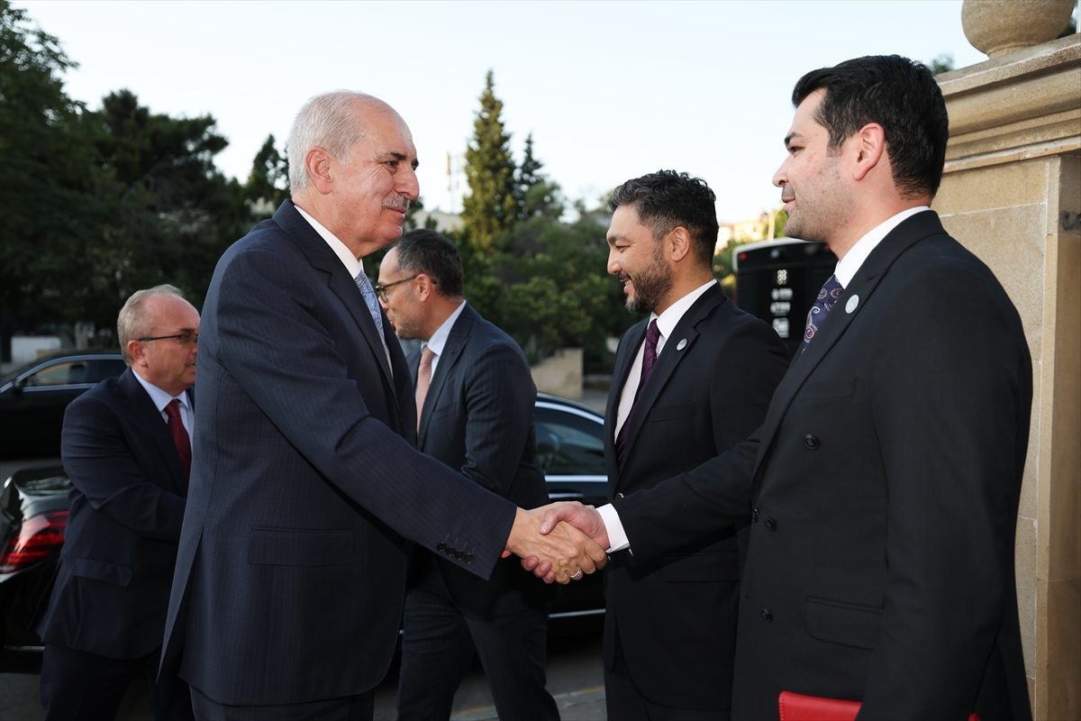 TBMM Başkanı Kurtulmuş, Bakü’de TÜRKPA Genel Sekreterliğini ziyaret etti: