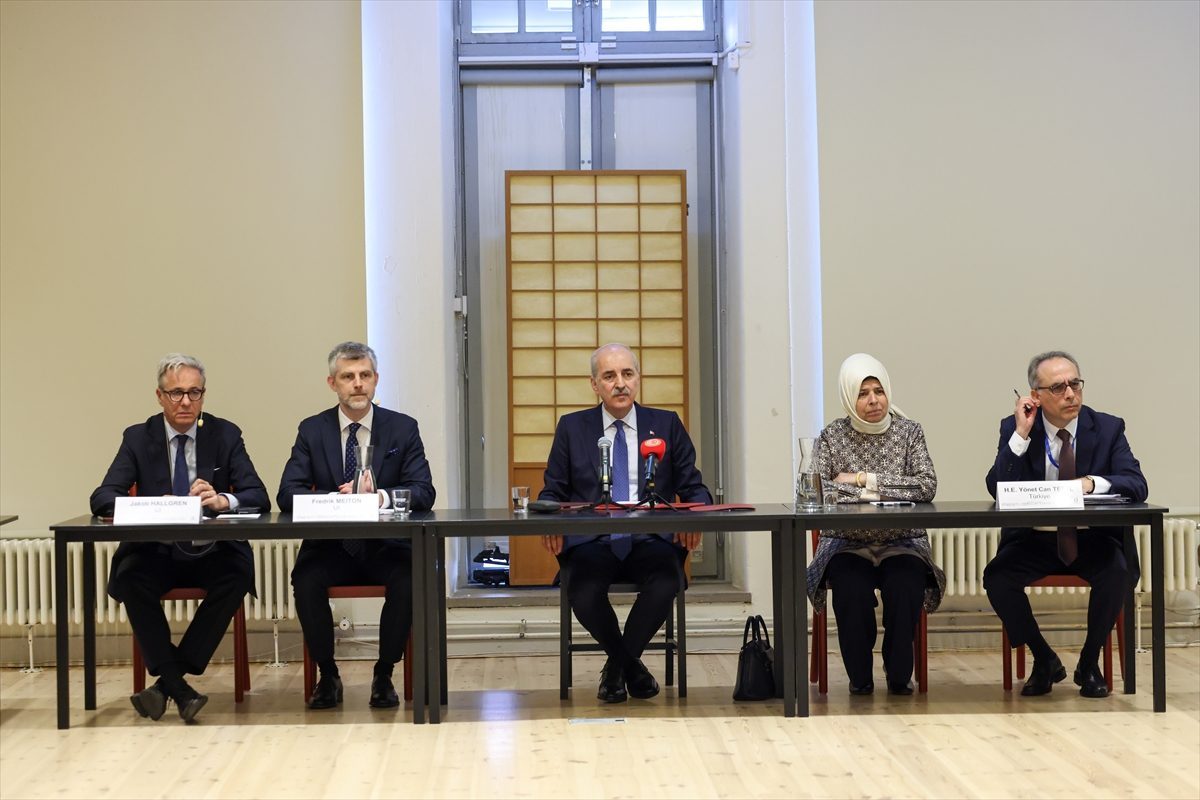 TBMM Başkanı Kurtulmuş, İsveç Uluslararası İlişkiler Enstitüsü’nde konuştu: