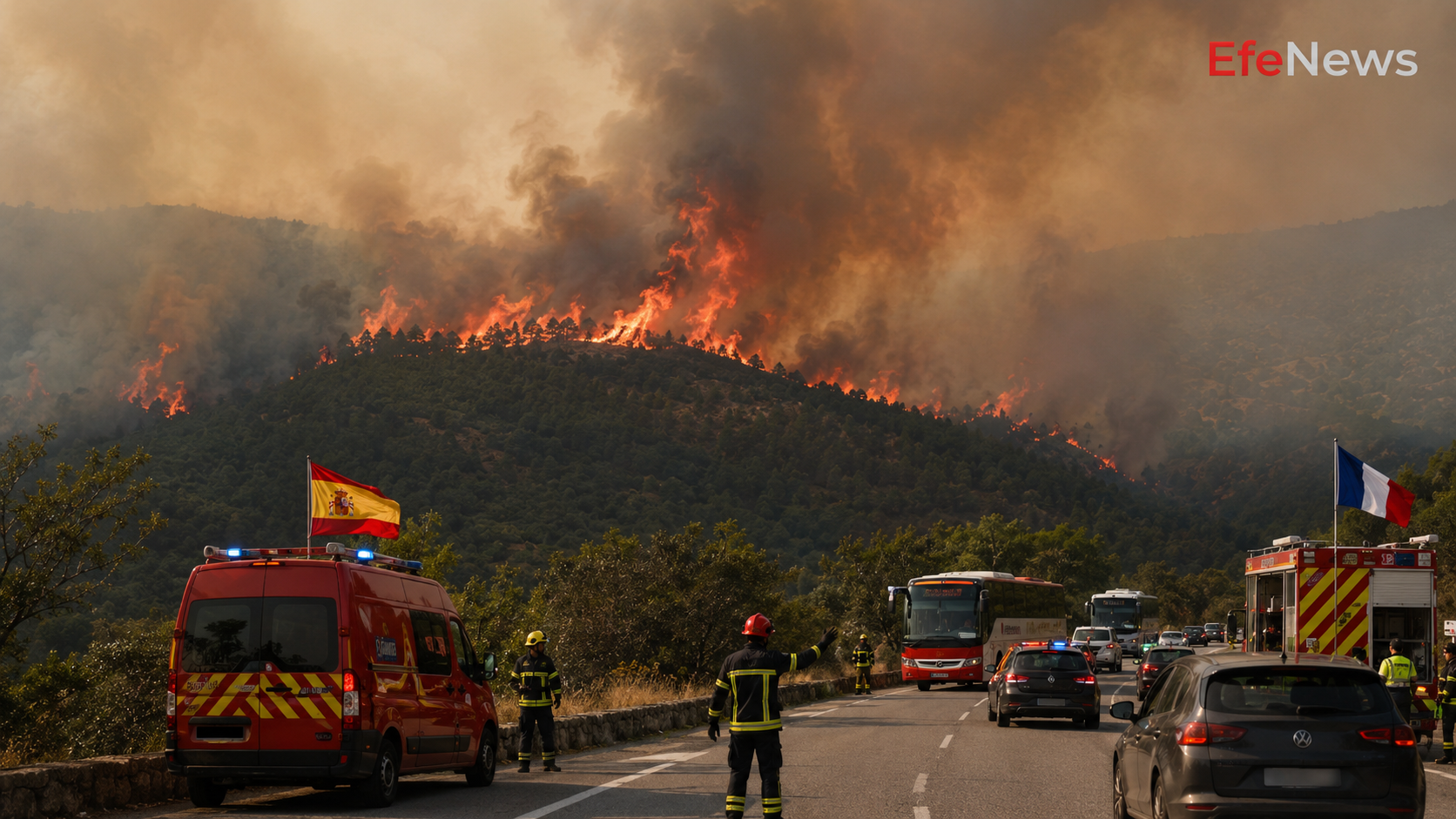 İspanya ve Fransa kül oluyor: 320 bin kişi alandan tahliye edildi