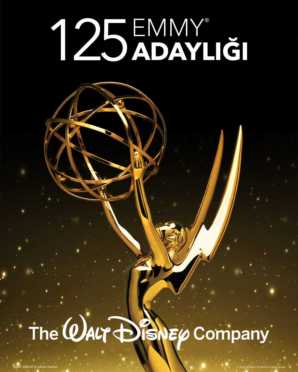 The Walt Dısney Company içeriklerine toplam 125 Emmy adaylığı