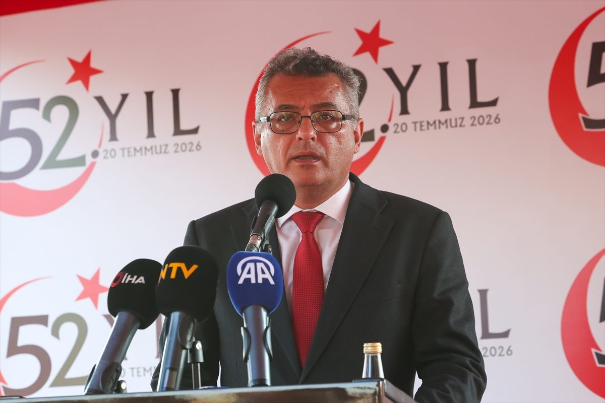 Cumhurbaşkanı Yardımcısı Yılmaz, 20 Temmuz Barış ve Özgürlük Bayramı Töreni’nde konuştu: