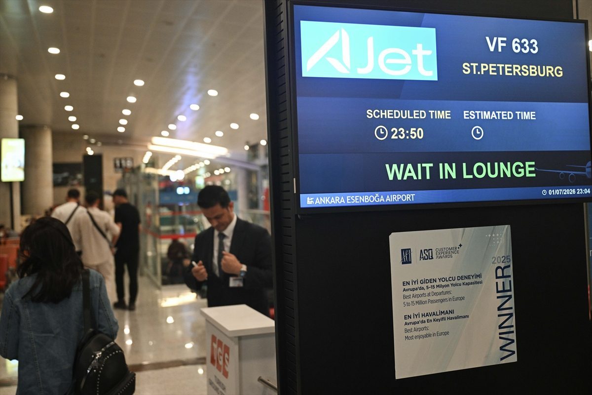AJet’in Ankara-St. Petersburg hattındaki ilk uçuşu yapıldı