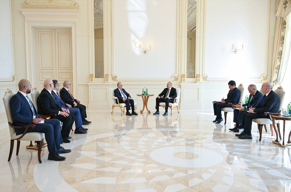Azerbaycan Cumhurbaşkanı Aliyev, Filistin Başbakanı Mustafa’yı kabul etti
