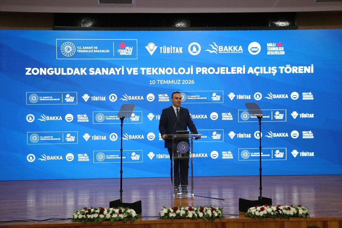Bakan Kacır, Zonguldak’ta sanayi ve teknoloji projeleri açılış töreninde konuştu: