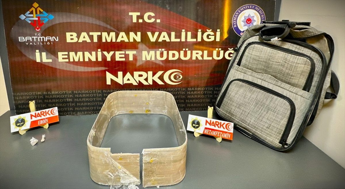 Batman’da valizinde uyuşturucu bulunan yabancı uyruklu zanlı tutuklandı