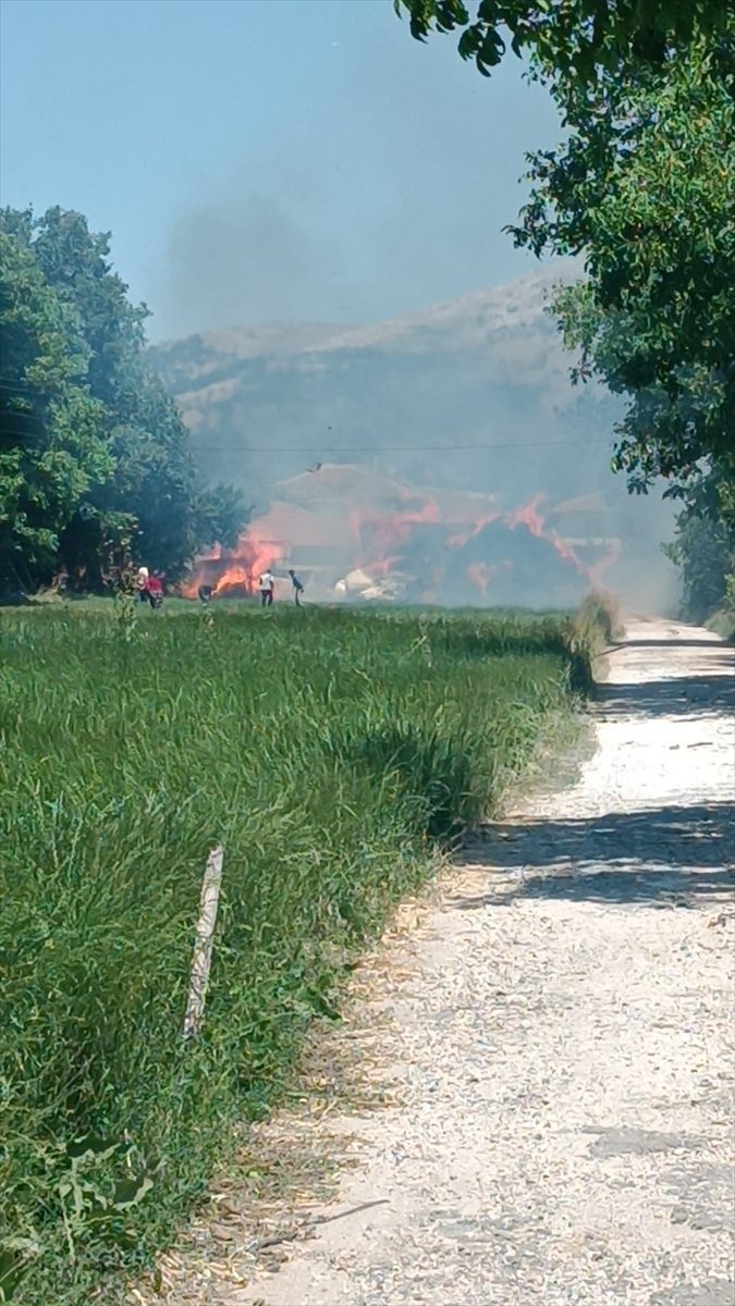Burdur’da tarım arazisinde çıkan yangın söndürüldü