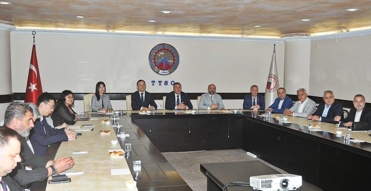 Çin’in Ankara Büyükelçisi Jiang Xuebin TTSO’yu ziyaret etti