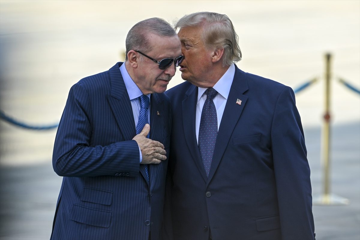 Cumhurbaşkanı Erdoğan, ABD Başkanı Trump’ı resmi törenle karşıladı
