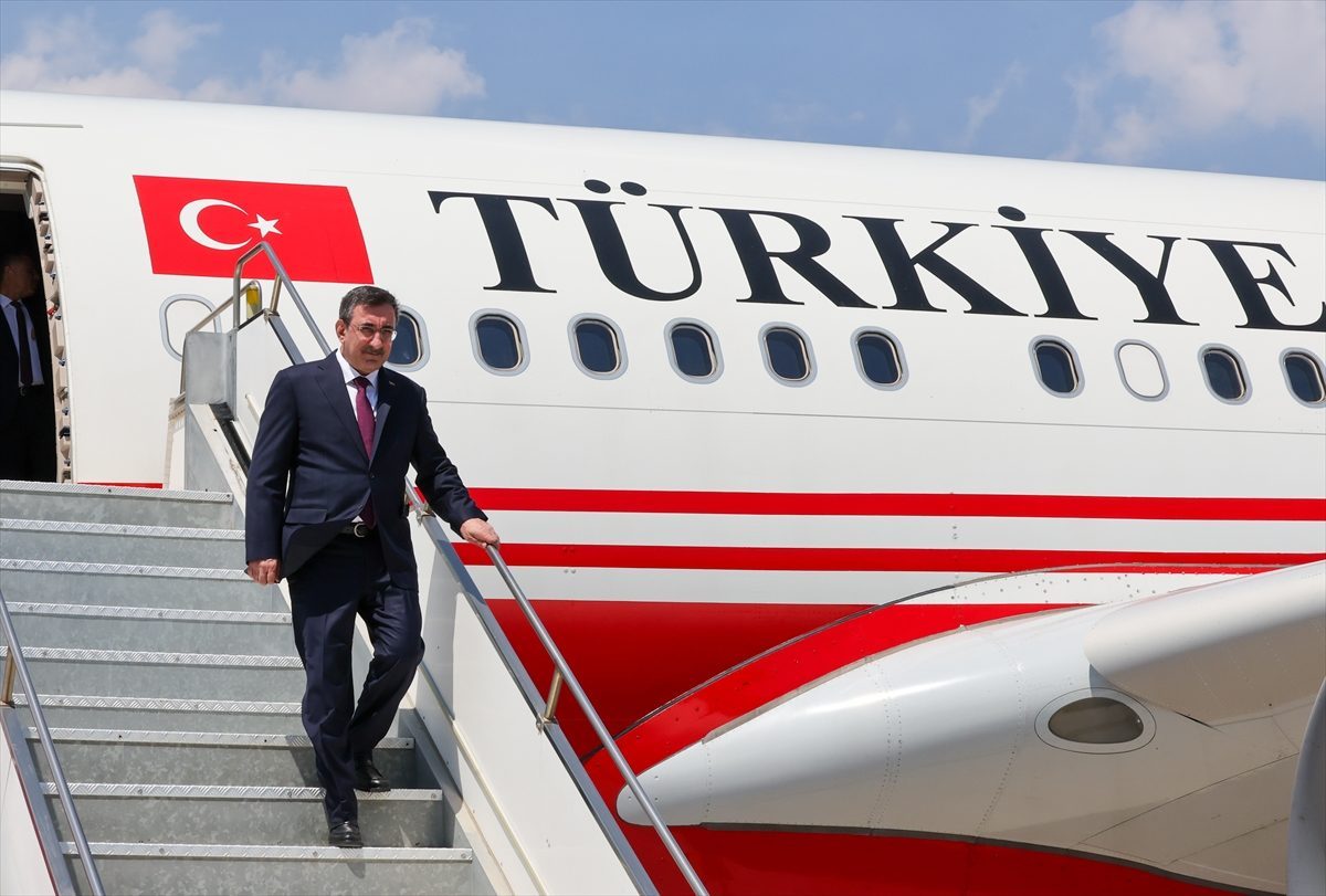 Cumhurbaşkanı Yardımcısı Yılmaz, KKTC’ye geldi