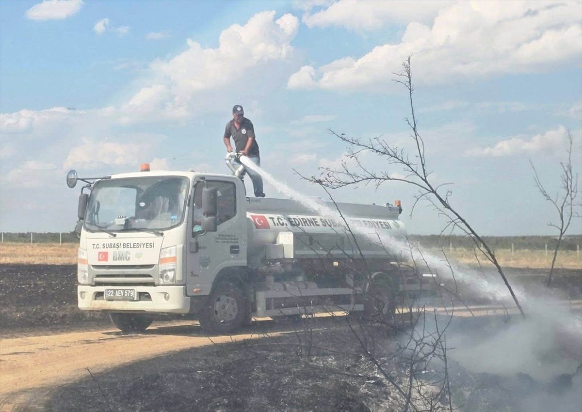 Edirne’de çıkan orman yangını söndürüldü