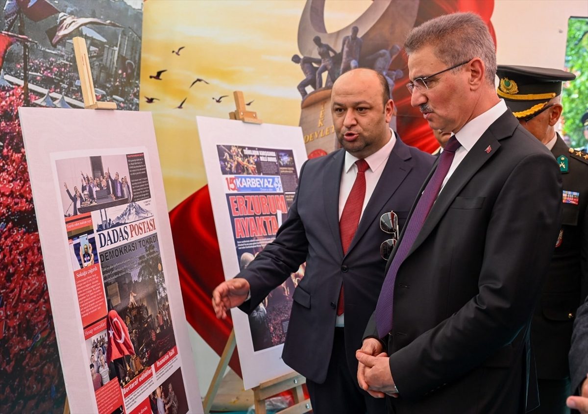 Erzurum’da “15 Temmuz Demokrasi ve Milli Birlik Günü Anma Çadırı” ziyarete açıldı