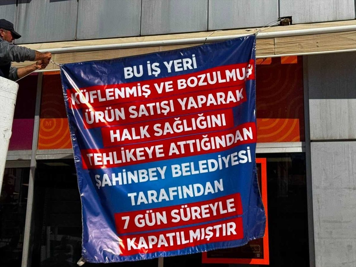 Gaziantep’te son kullanma tarihi geçmiş ürün satan markete kapatma cezası