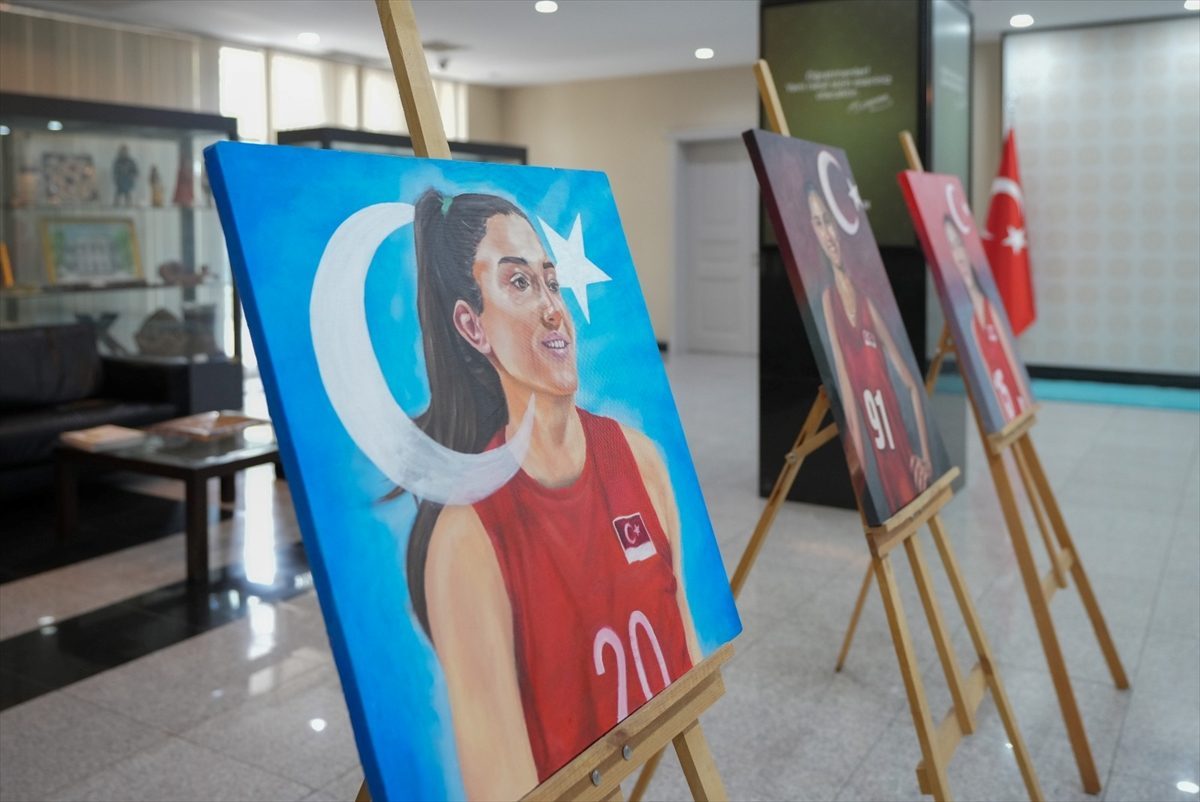 Güzel sanatlar liselerinden Filenin Sultanları’na resim sergisi