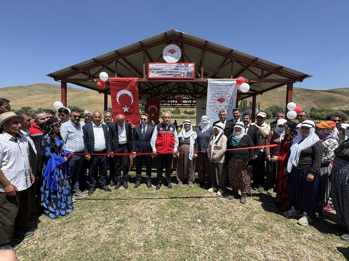 Hakkari’de kadın üreticiler için “gölgelik süt sağım alanı” açıldı