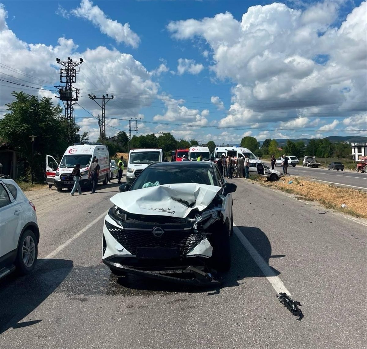Kastamonu’da iki otomobilin çarpıştığı kazada 5 kişi yaralandı