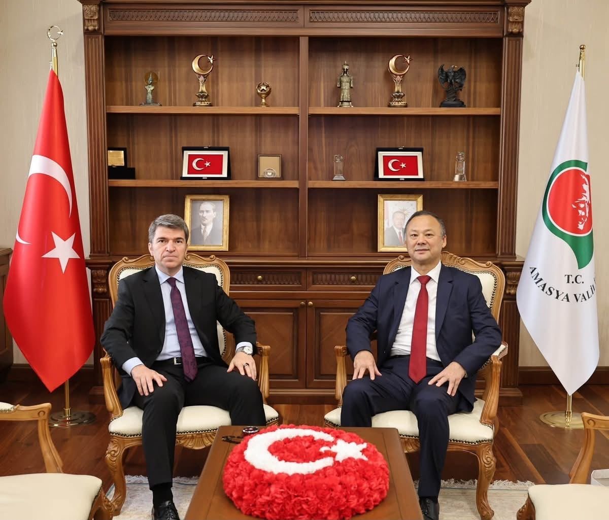 Kırgızistan’ın Ankara Büyükelçisi Kazakbaev’den Amasya’ya ziyaret