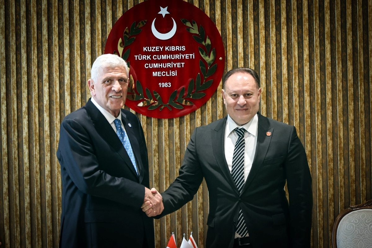 KKTC Cumhuriyet Meclisi Başkanı Öztürkler, İYİ Parti Genel Başkanı Dervişoğlu’nu kabul etti