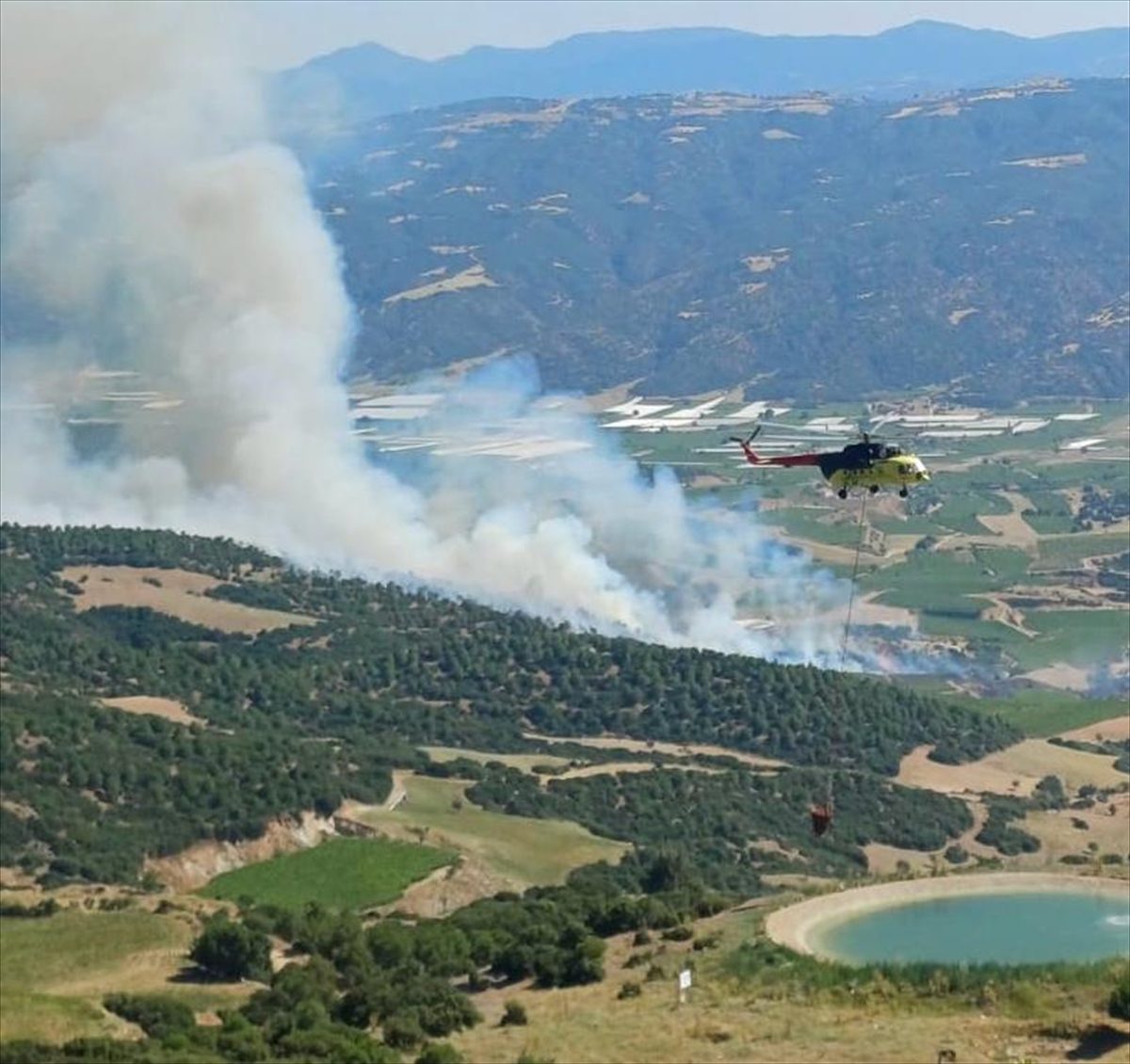 Manisa’da çıkan orman yangını kontrol altına alındı