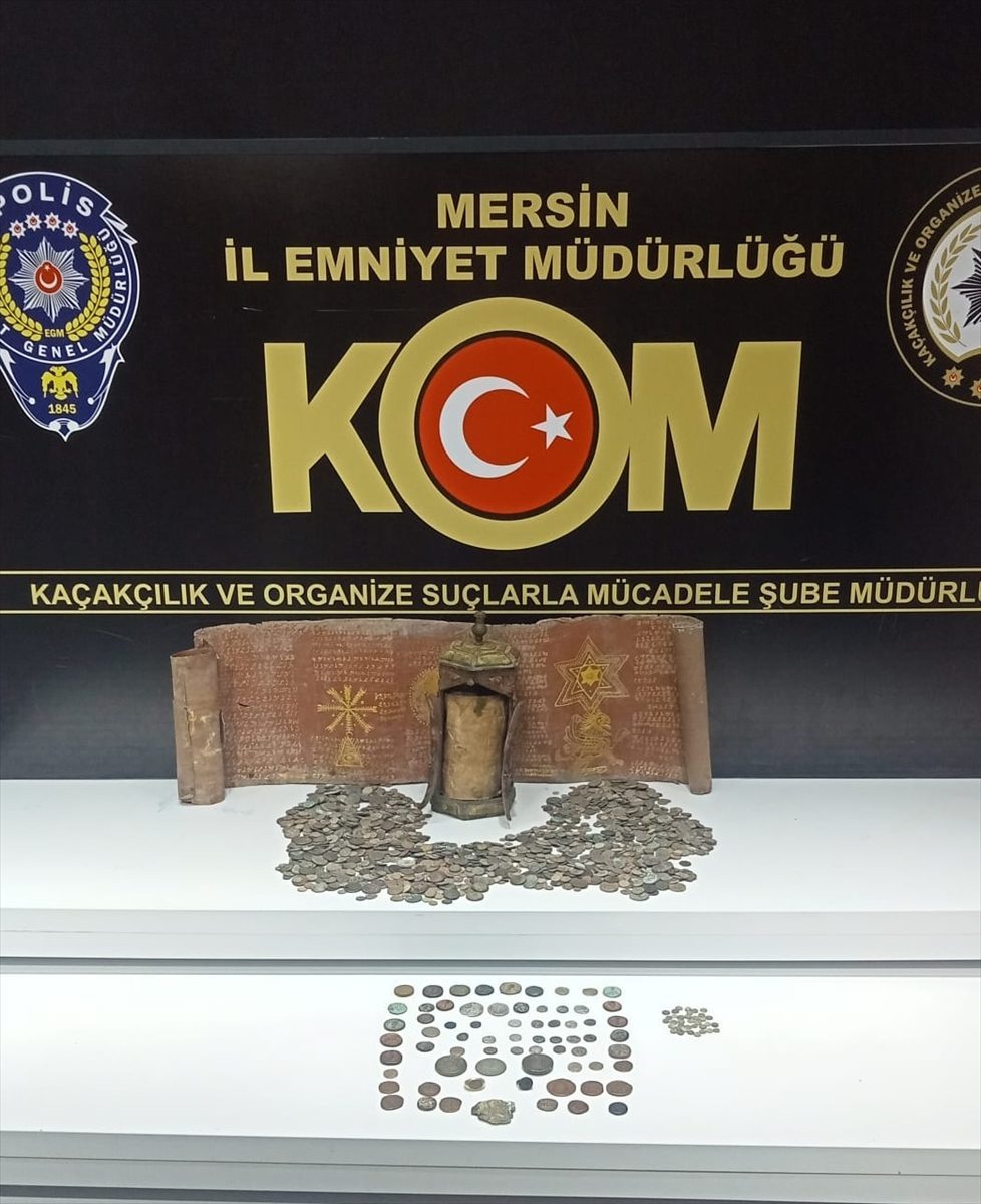 Mersin’de uyuşturucu ve tarihi eser operasyonunda 4 şüpheli tutuklandı