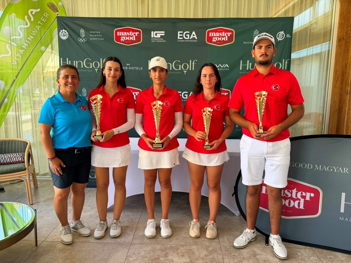 Milli golfçüler, Macaristan’daki turnuvada podyuma çıktı