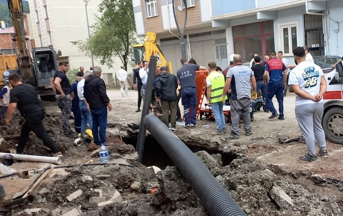 Ordu’da göçük altında kalan 2 işçi yaralandı