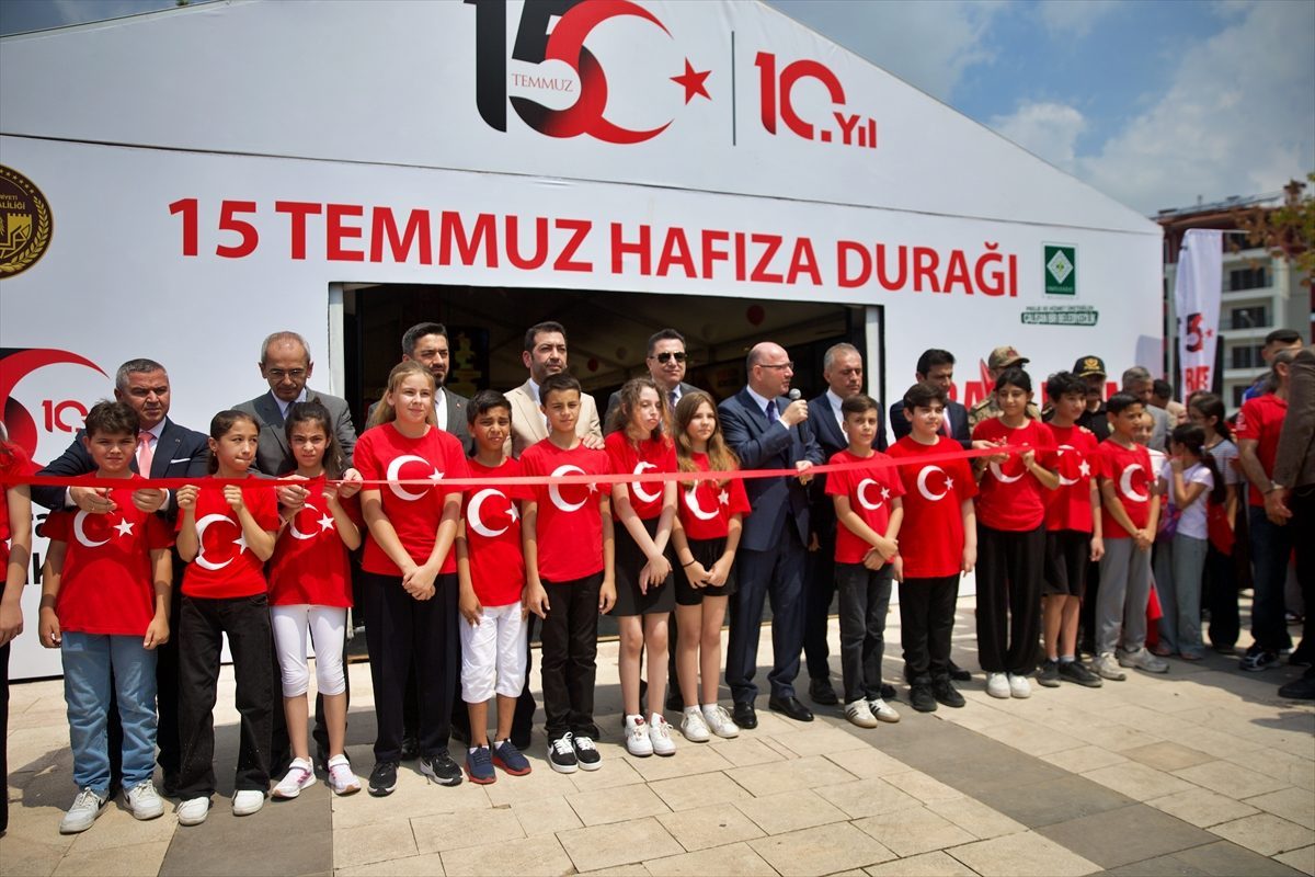 Osmaniye’de “15 Temmuz Hafıza Durağı” ziyarete açıldı