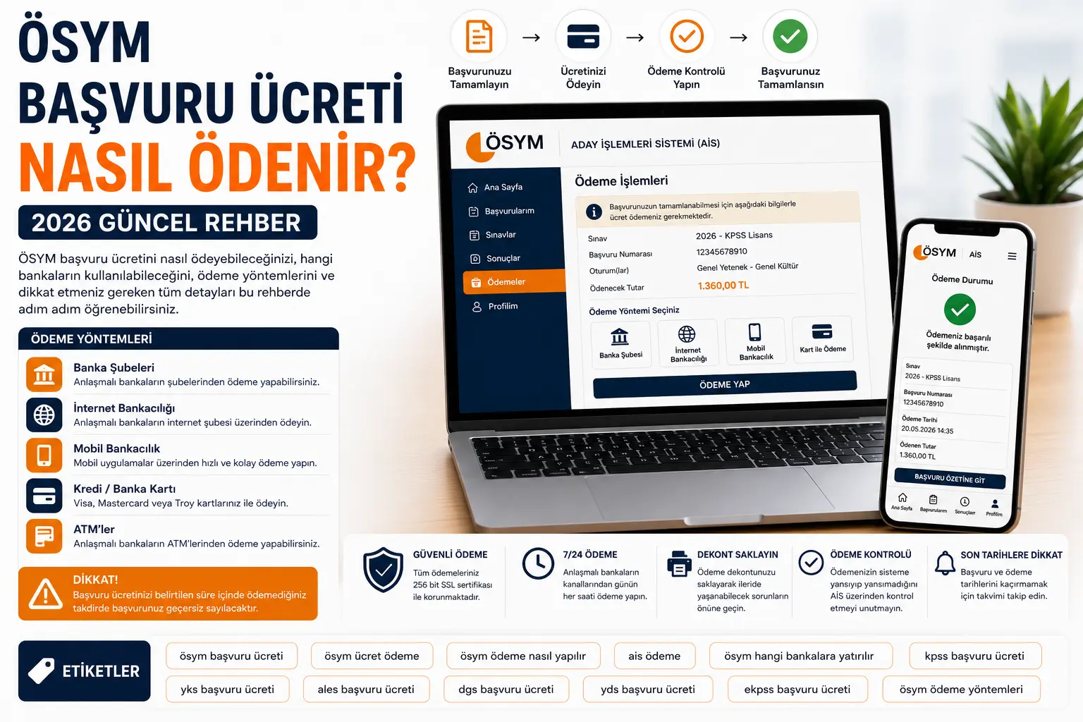 ÖSYM Başvuru Ücreti Nasıl Ödenir? 2026 Rehberi