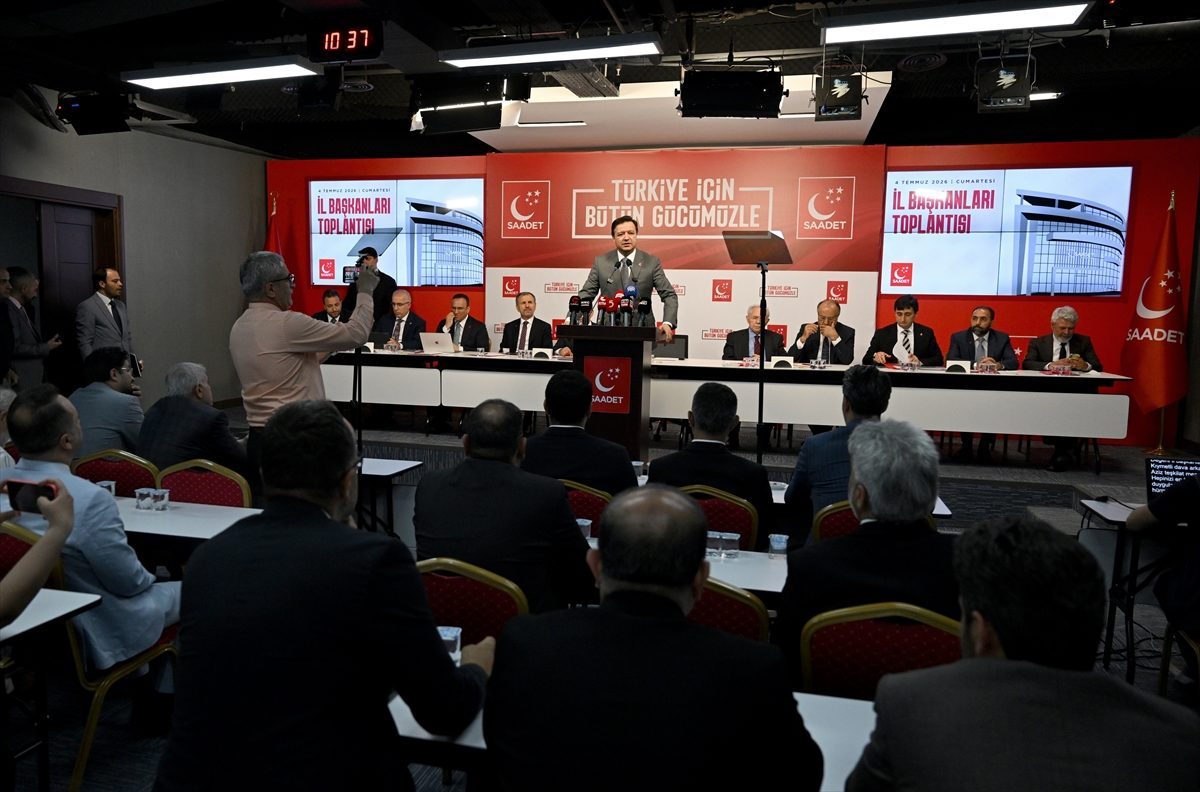 Saadet Partisi Genel Başkanı Arıkan, partisinin İl Başkanları Toplantısı’nda konuştu: