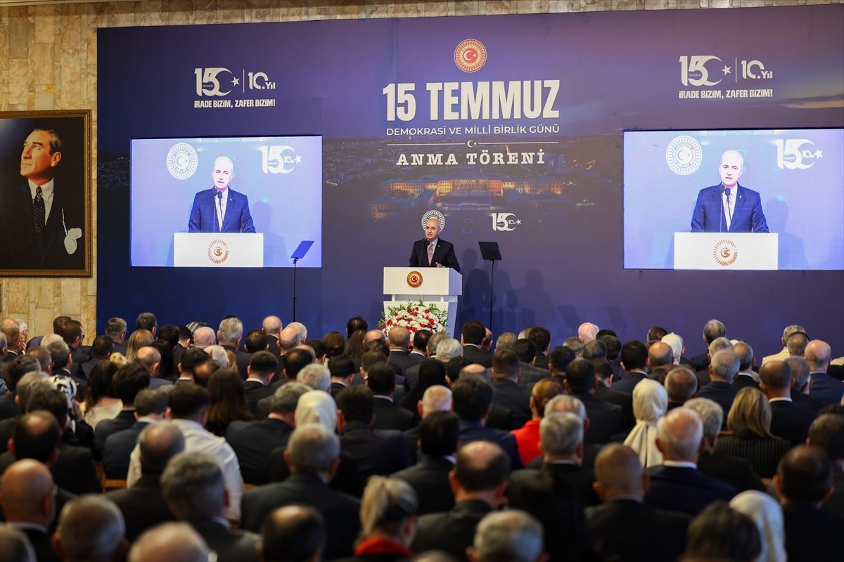 TBMM Başkanı Kurtulmuş, 15 Temmuz Demokrasi ve Milli Birlik Günü Anma Töreni’nde konuştu: