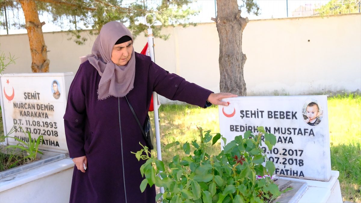 Teröristlerin katlettiği şehit Bedirhan bebek ve annesi Sivas’ta anıldı
