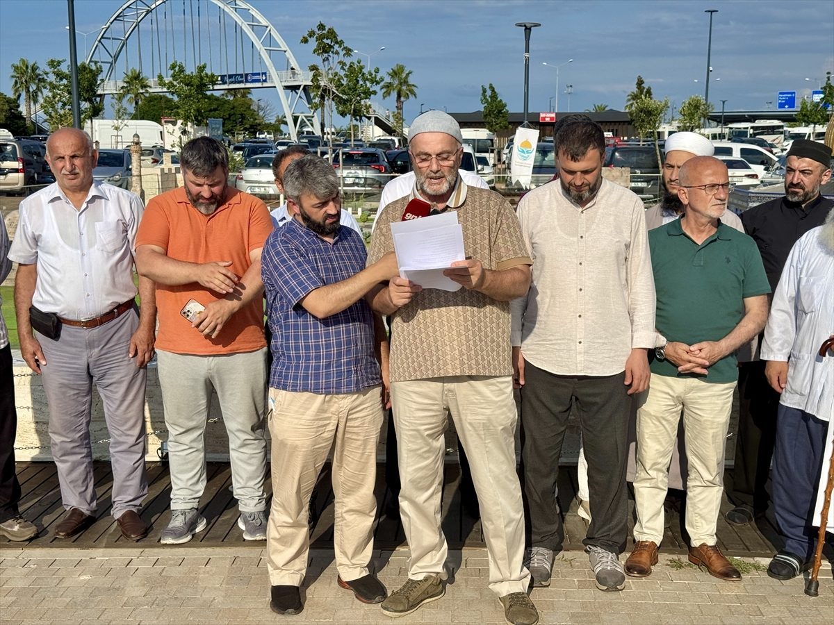 Trabzon’da Mescid-i Aksa’ya yönelik saldırılar protesto edildi
